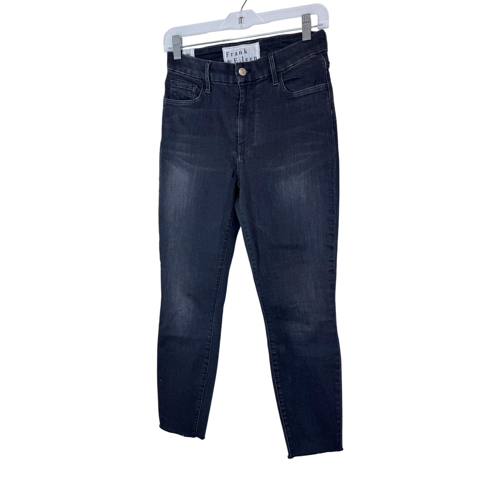 Frank & Eileen Jeans Womens 28 Black High Rise Sligo Skinny Stretch USA Denim